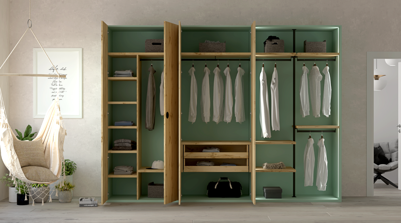 Rupit 4 door Wardrobe AR010 - Image 2