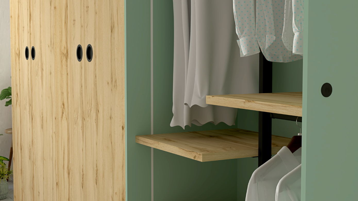 Rupit 4 door Wardrobe AR010 - Image 6