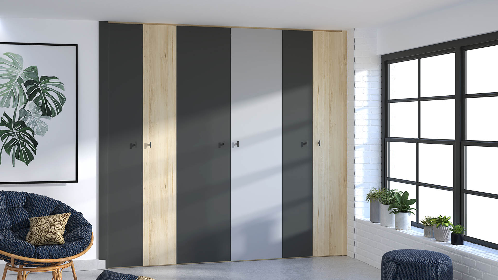 Cielo 6-door Wardrobe AV006