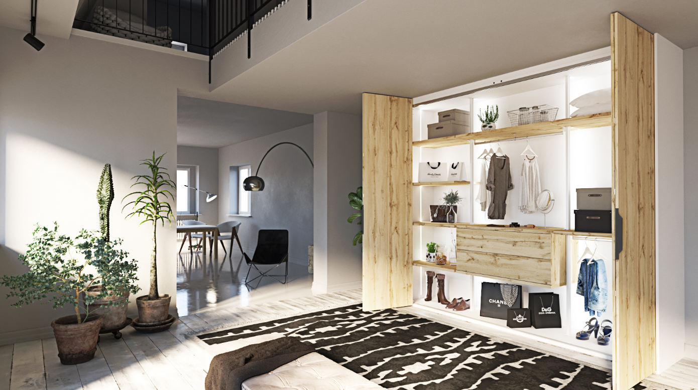 Miravet 4-door bifold Wardrobe AV011 - Image 14