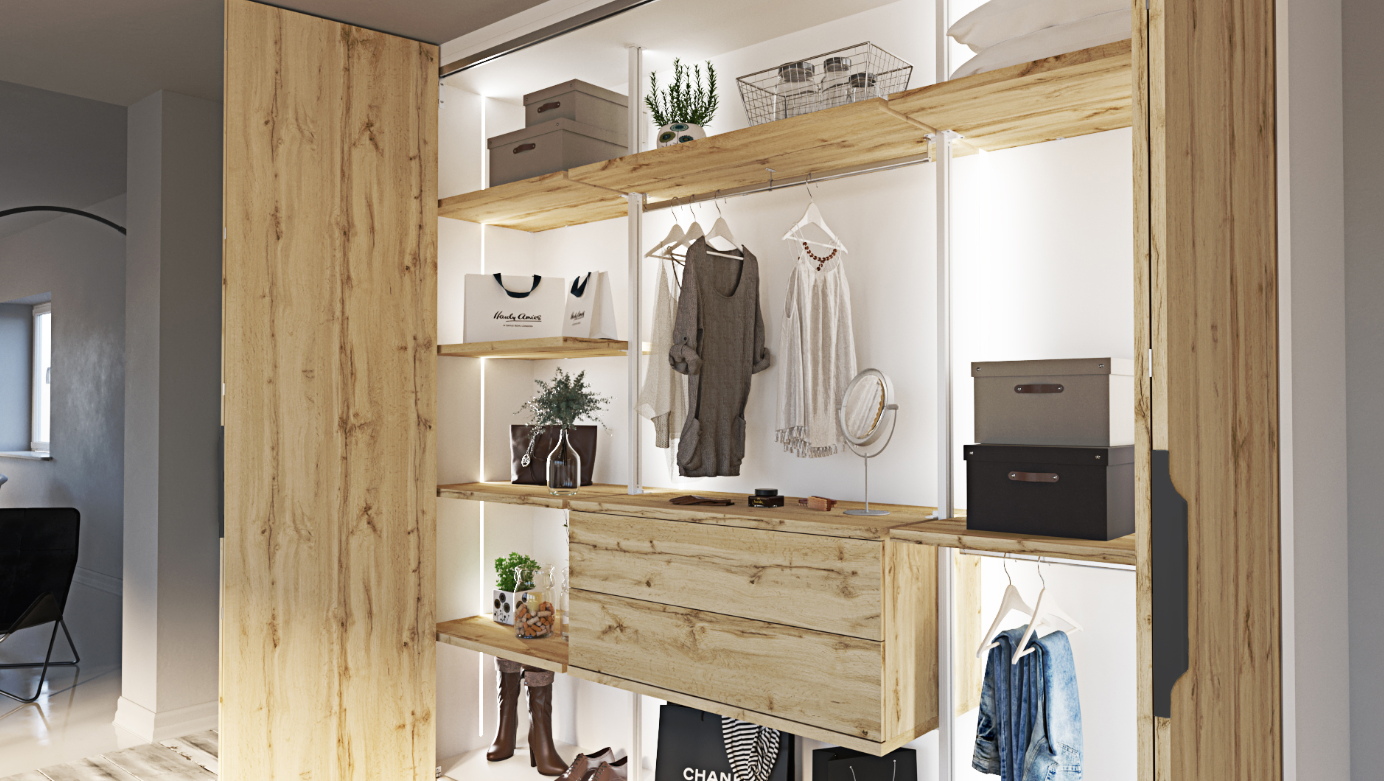 Miravet 4-door bifold Wardrobe AV011 - Image 4