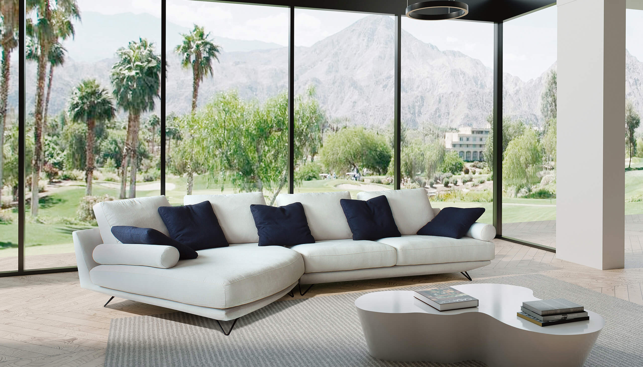 Olite Beige Left Cuddler Sectional - Image 4