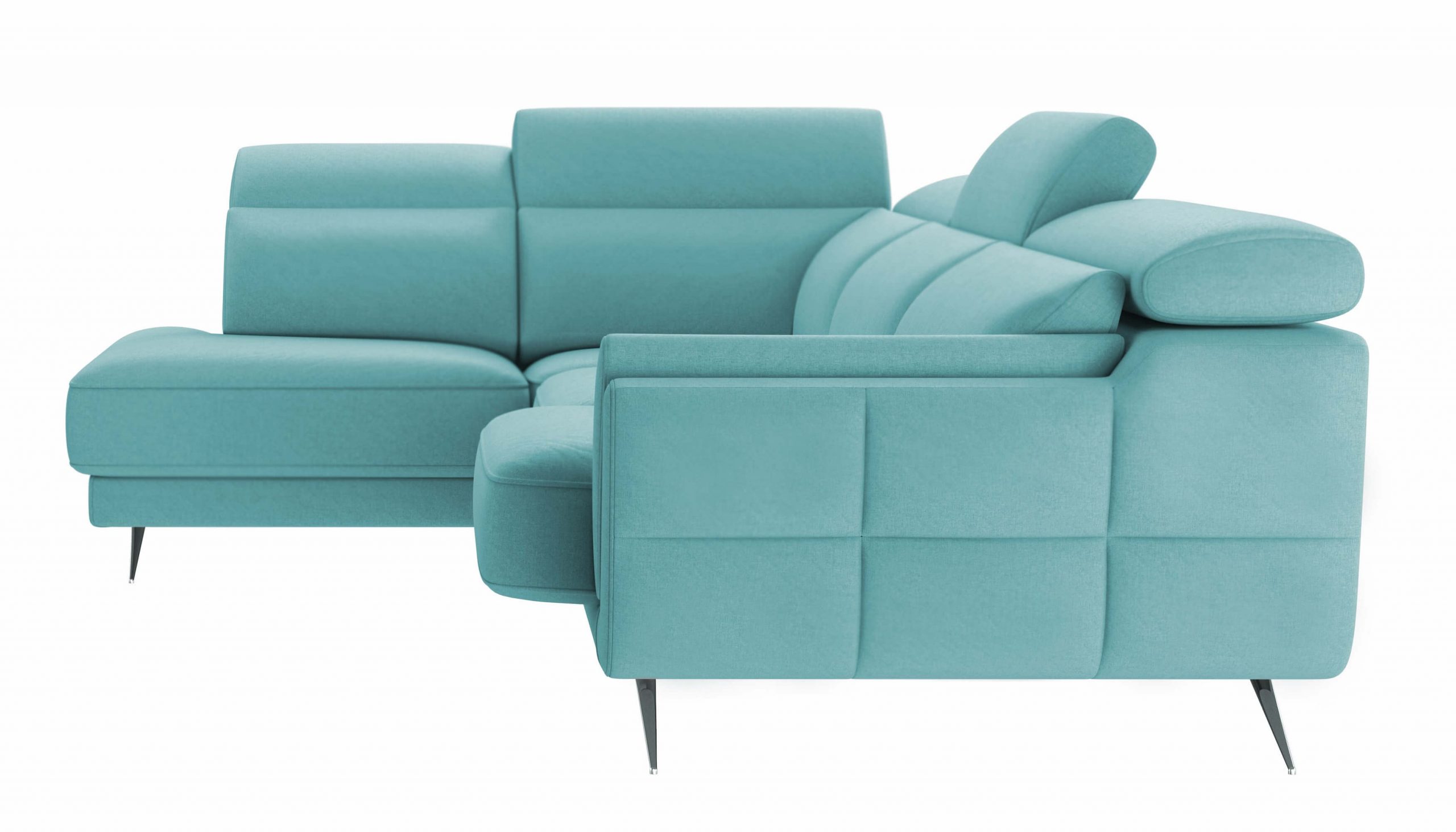 Ronda Turquoise Sectional Left Bumper Chaise - Image 6