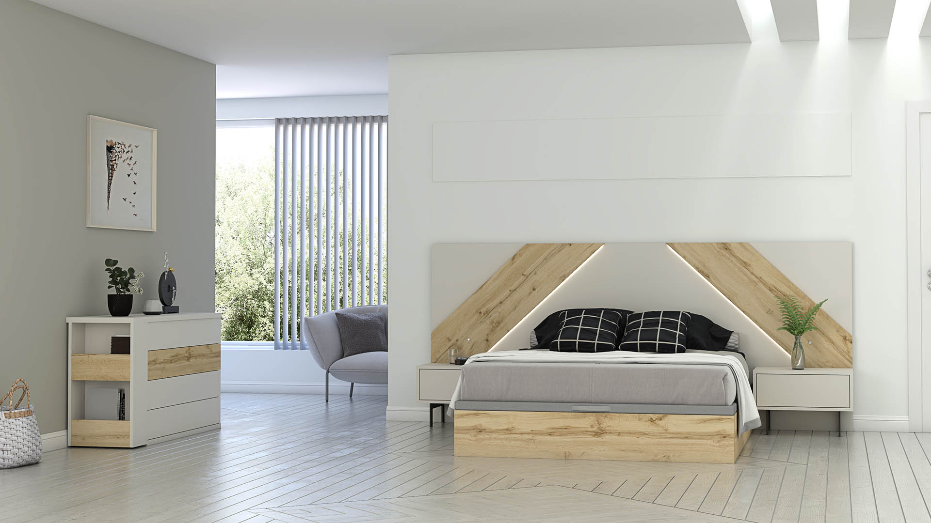 Escala Bedroom Set: Sleek Sophistication ZN011