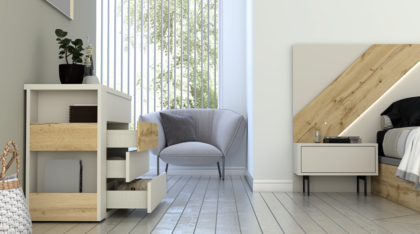 Escala Bedroom Set: Sleek Sophistication ZN011 - Image 3