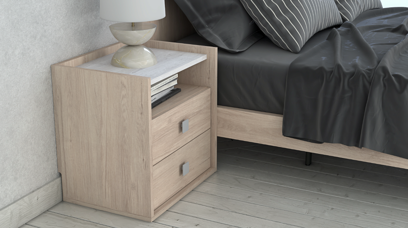 Viento Bedroom Set: Contemporary Breeze ZN015 - Image 2