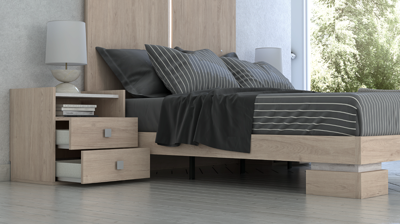 Viento Bedroom Set: Contemporary Breeze ZN015 - Image 4
