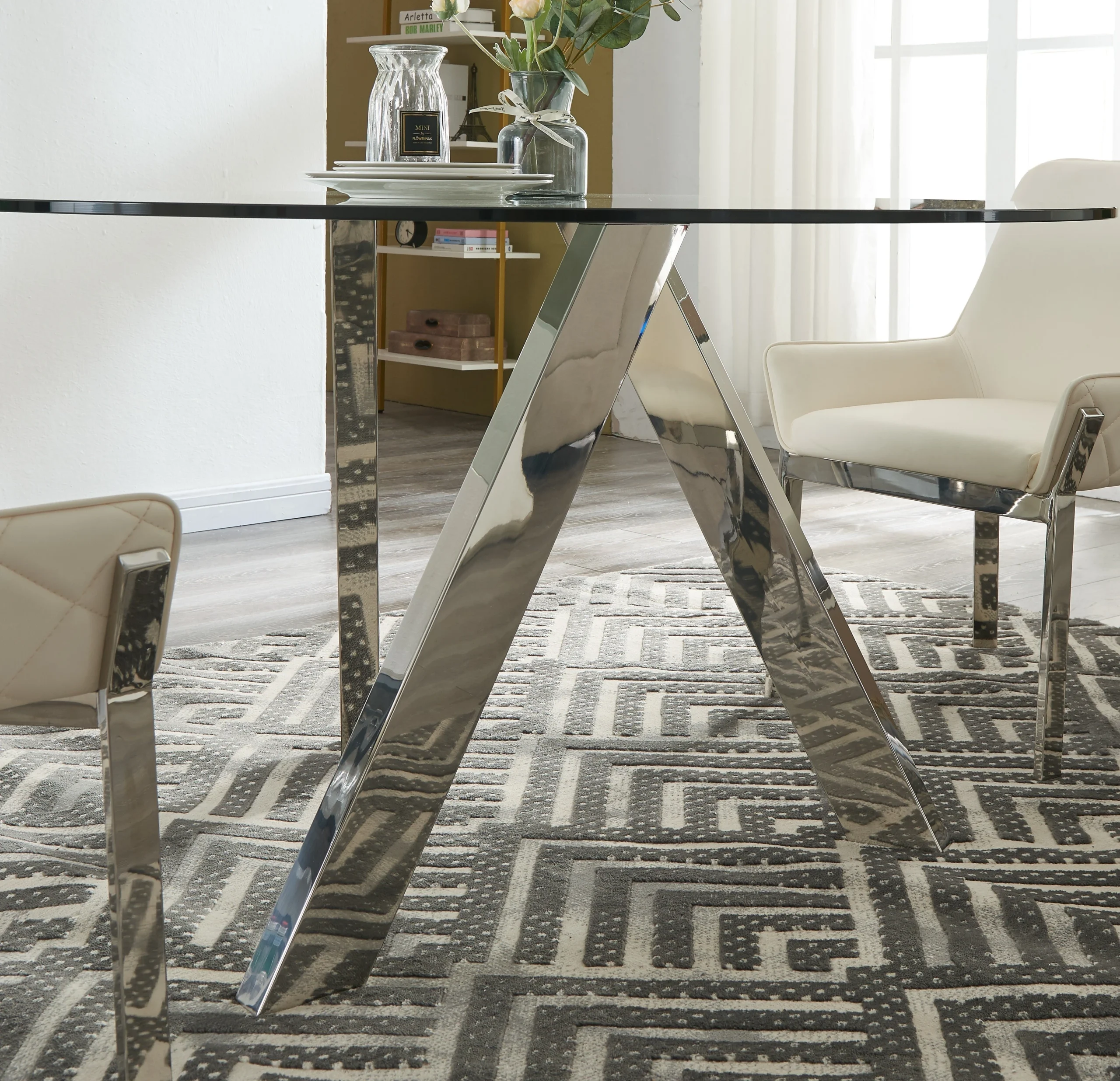 Albero Glass Round Table - Image 10