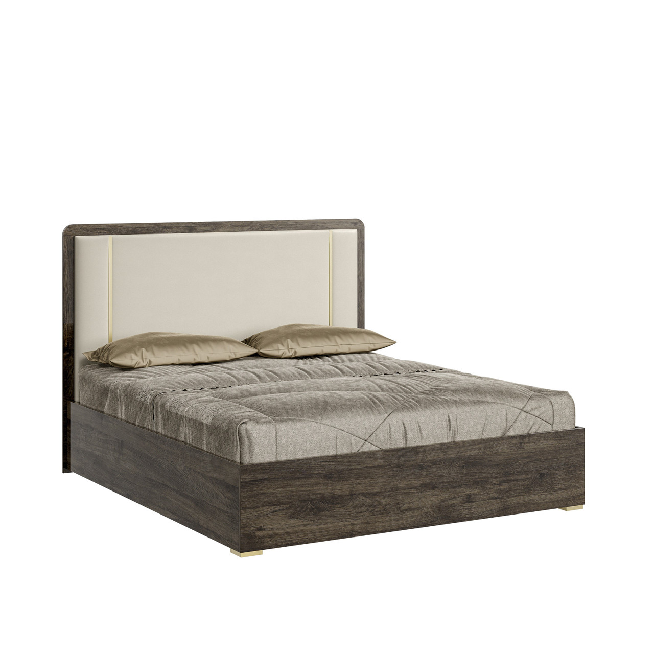 Amelia Brown Lacquer Bedroom Set - Image 2