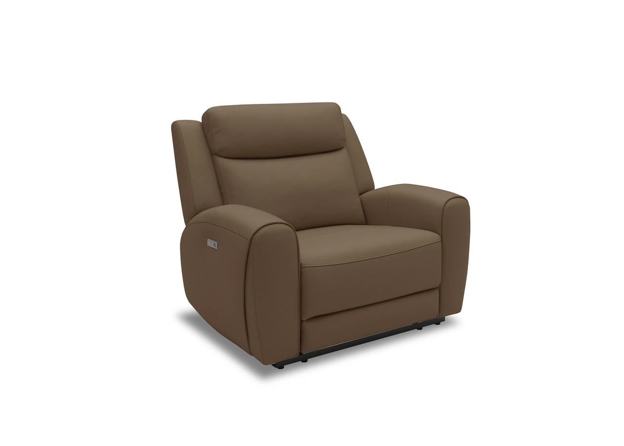 Avero Leather Power Recliner Camel Chair - Image 2