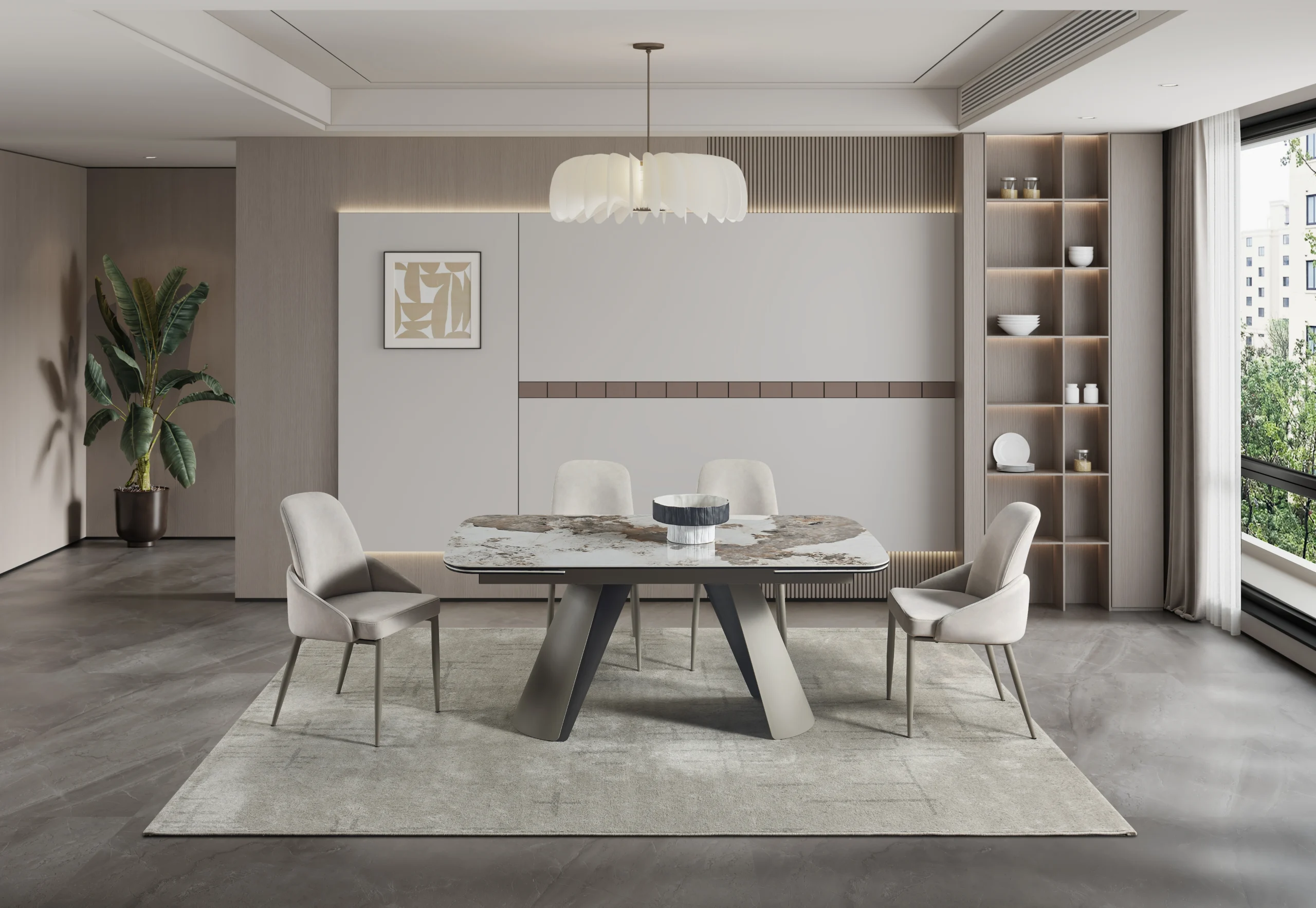 Tavero Extandable Ceramic Dining Table - Image 10