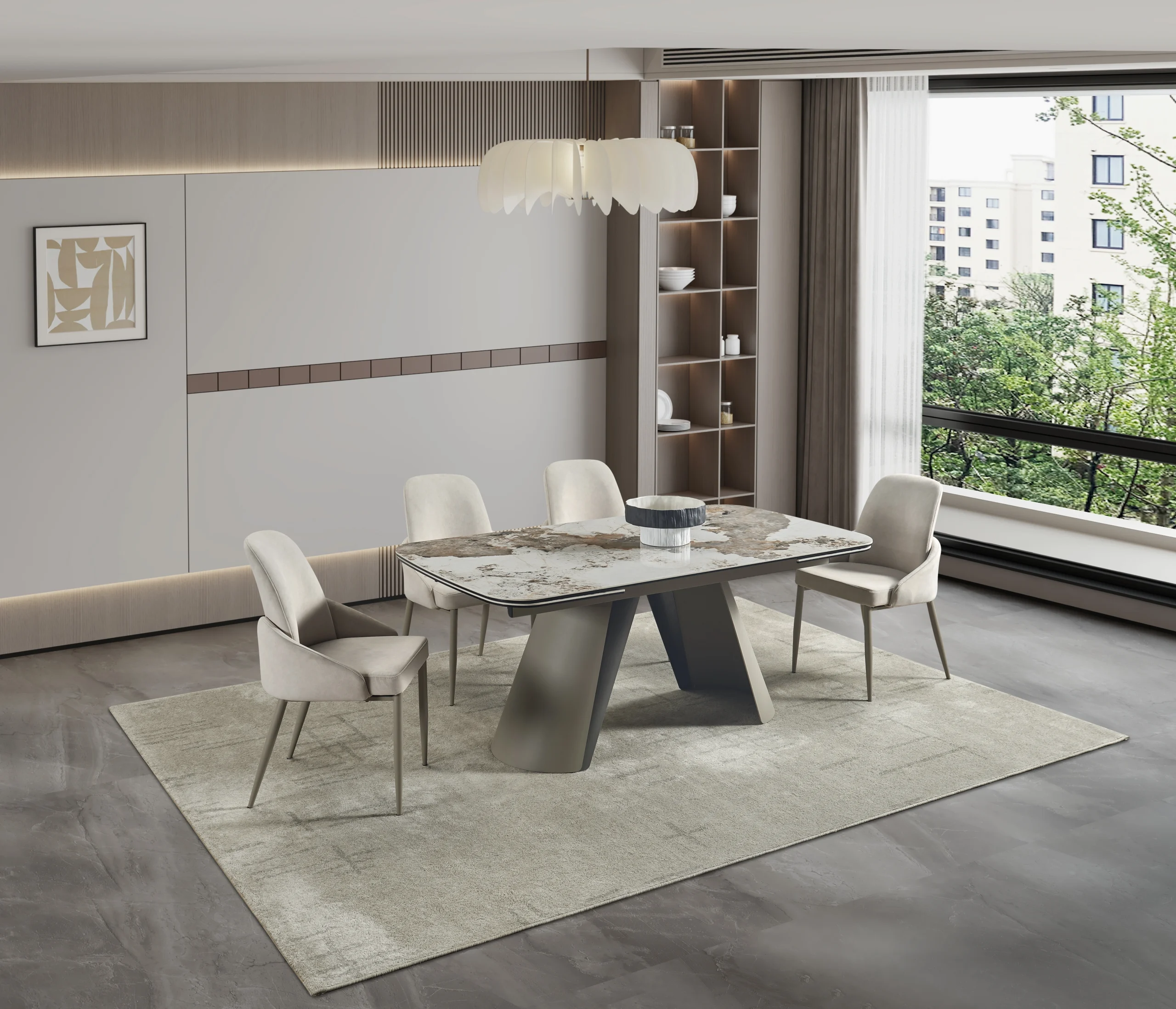 Tavero Extandable Ceramic Dining Table - Image 7