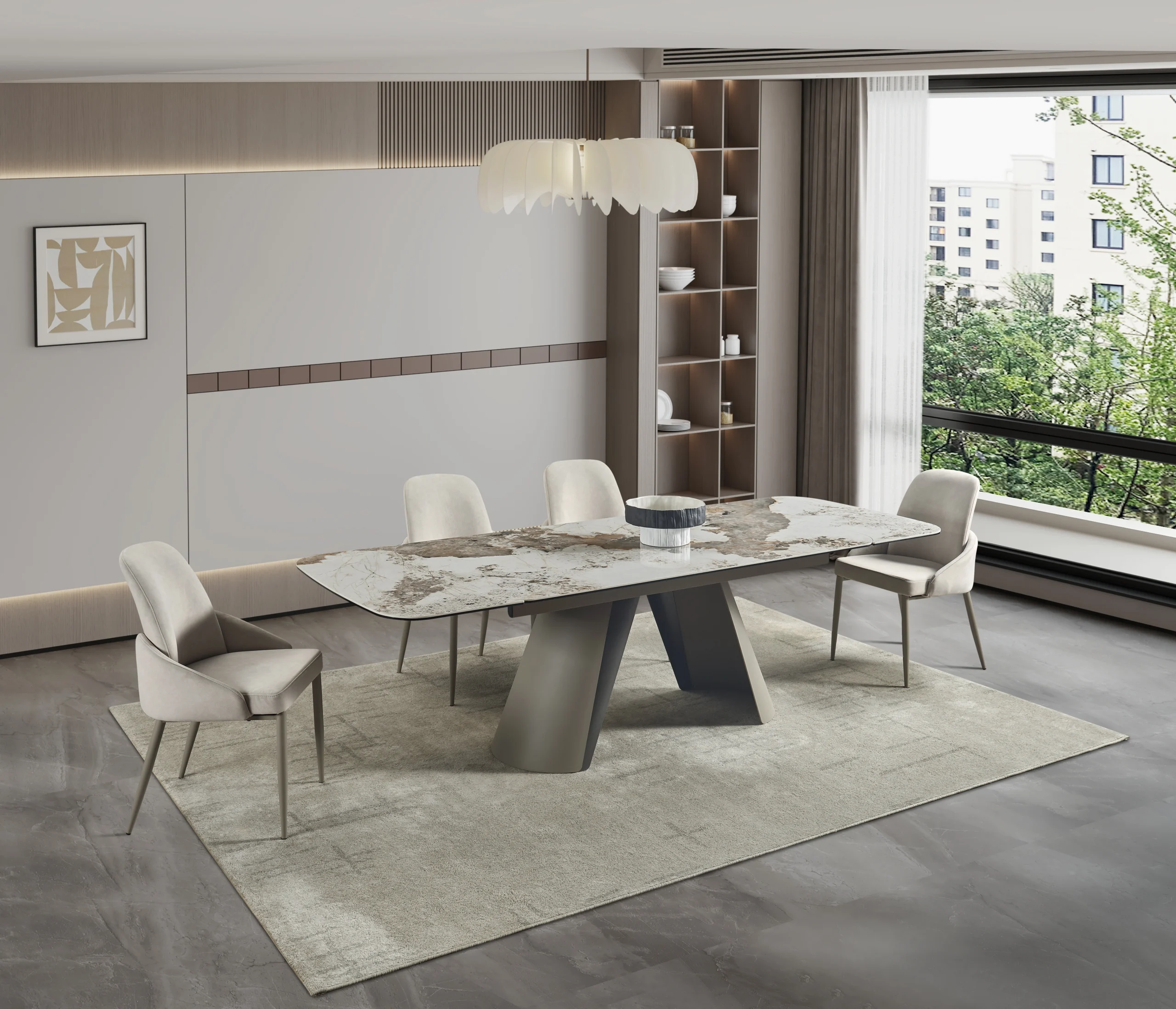 Tavero Extandable Ceramic Dining Table - Image 8